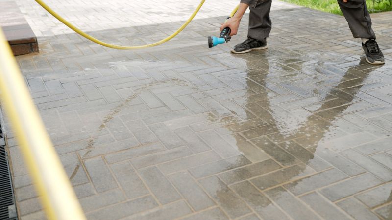 Local Paver Walkway Cleaning pros at work