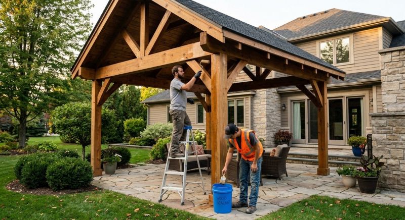Gazebo Sealing in Kansas City, KS